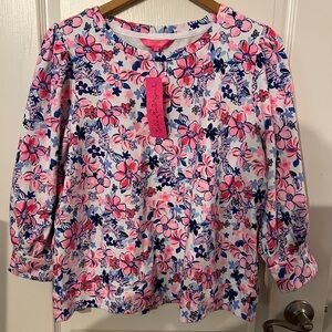 NEW LILLY PULITZER corden sweatshirt in party like a lobstar